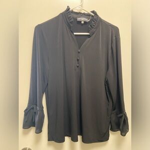 Karl Lagerfeld black blouse women’s size medium